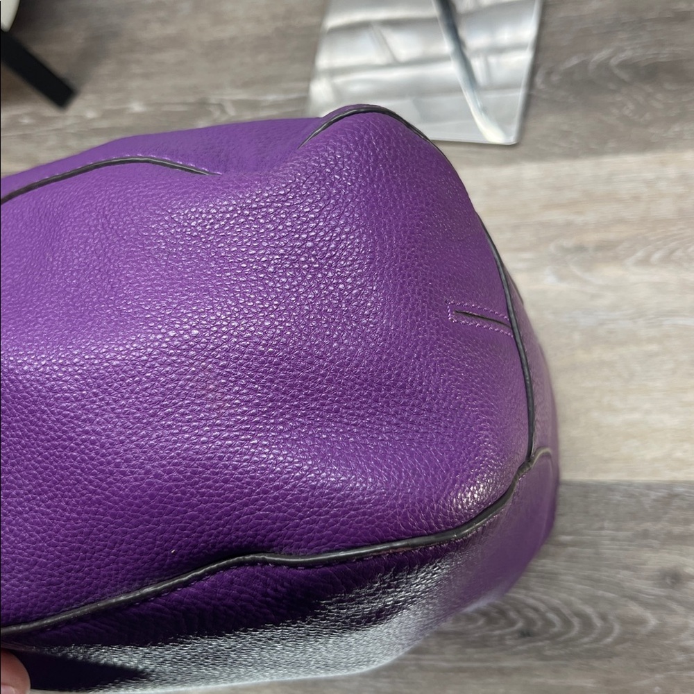 0880 Michael Kors purple pebble leather hobo 258570880 - Picture 6 of 16